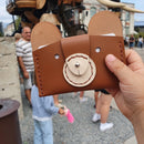 porte cartes ours cuir