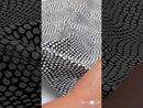 Piel de becerro con estampado de imitación serpiente Cobra - BLANCO Y NEGRO W31