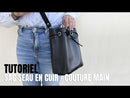 Patron Sac seau en cuir à coudre à la main - Deco Cuir