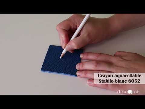 White watercolor pencil - Stabilo All 8052