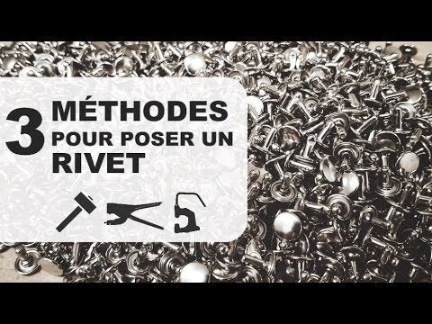 Vidéo Deco Cuir : méthodes pour poser un rivet