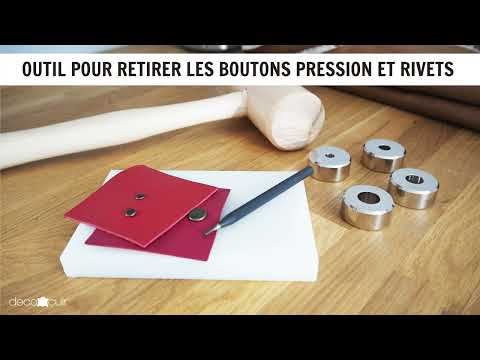 Enclume pour retirer les boutons pression et rivets - Oka