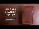 NIAGARA backstrap leather strap - Radermecker - 35mm - BLACK - Thickness 3.8mm