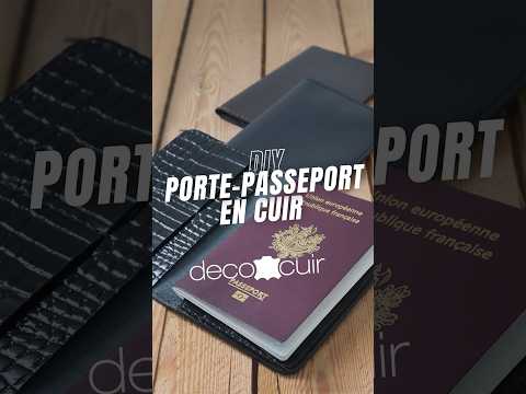 Vidéo porte passeport en cuir
