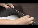 Morceau de cuir de veau NAPPA - CHOCOLAT