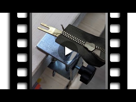 Vidéo Deco Cuir : Outil pour enfiler un curseur sur fermeture à glissière
