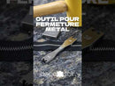 Vidéo Deco Cuir : utilisation de l'outil pour retirer les mailles en métal d'une fermeture éclair