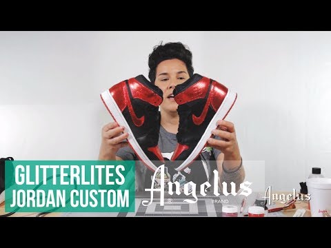 Vidéo - Utiliser la peinture pour cuir Glitterlites de Angelus sur chaussures