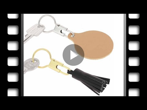 Vidéo Deco Cuir : comment ouvrir un anneau porte-clés coulissant