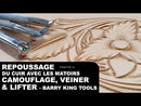 Vidéo Deco Cuir : Repoussage du cuir avec les matoirs camouflage, veiner et lifter - Travail de mise en relief.