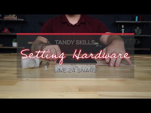 Vidéo Tandy Leather : comment poser des boutons pression