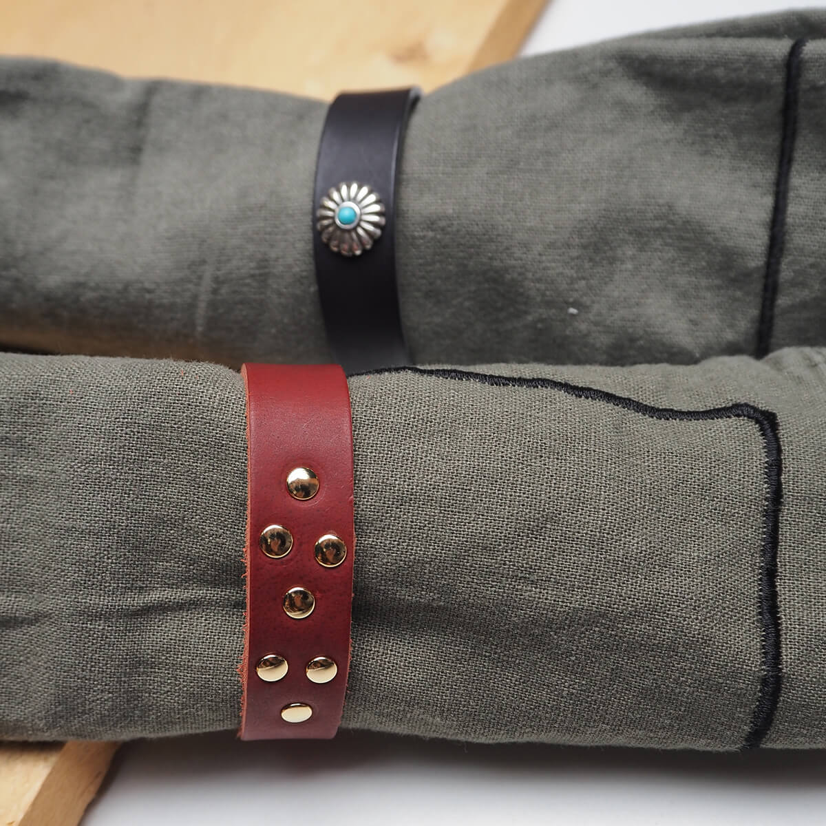 rond de serviette cuir