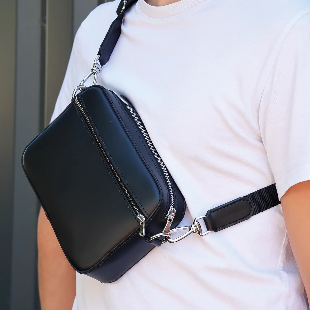 sacoche en cuir le nomade Deco Cuir