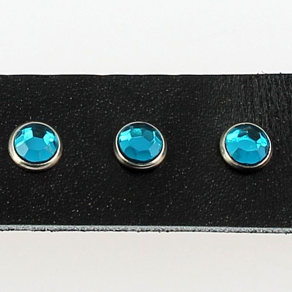 Lot de rivets strass - BLEU TURQUOISE - Deco Cuir
