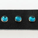 Lot de rivets strass - BLEU TURQUOISE - Deco Cuir