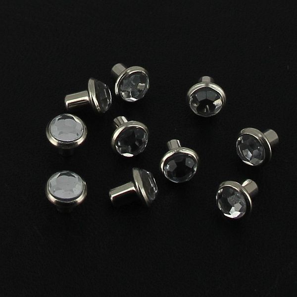 Set of rhinestone rivets - CRISTAL