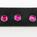 Lot de rivets strass - ROSE FUCHSIA - Deco Cuir