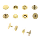 1261_01 bouton, acier, laiton,