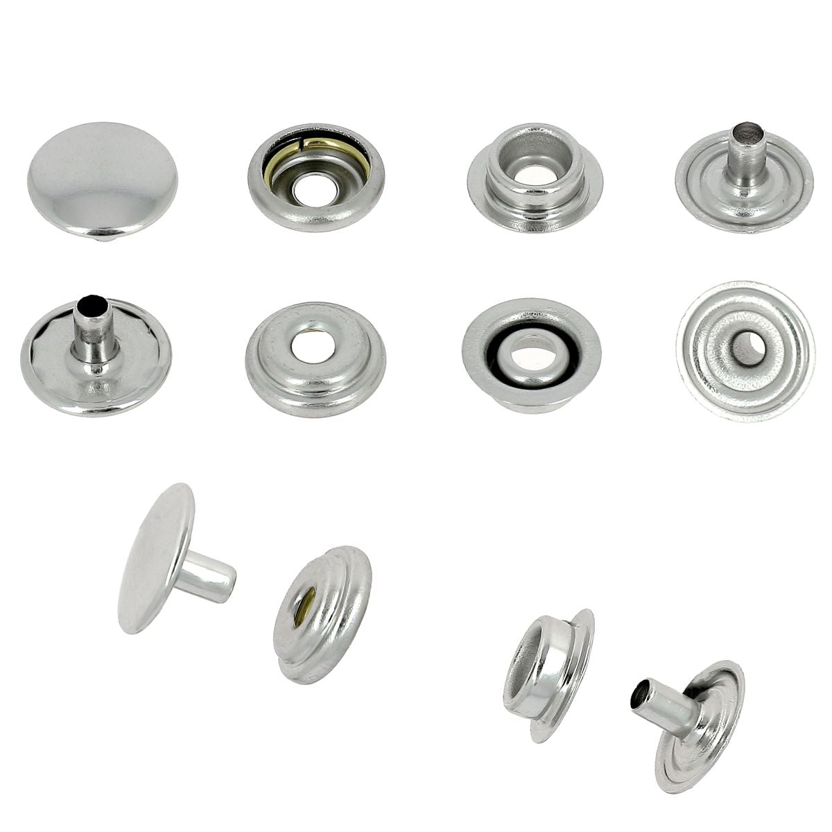 1263_02 bouton, acier, nickelé