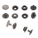 Bouton pression pour maroquinerie - Line 24 : 15 mm - Vieux nickel