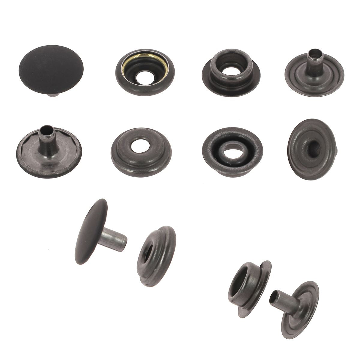 Lot de Boutons pression FORT - LINE 24 : 15mm - Deco Cuir