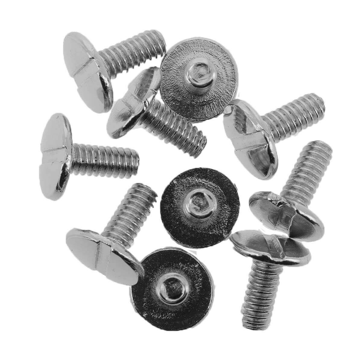 Vis M4x50mm Tête Croisée Nickelée - Lot De 10 - Marque Uxcell - Pour Fixation Cuir - Neuf
