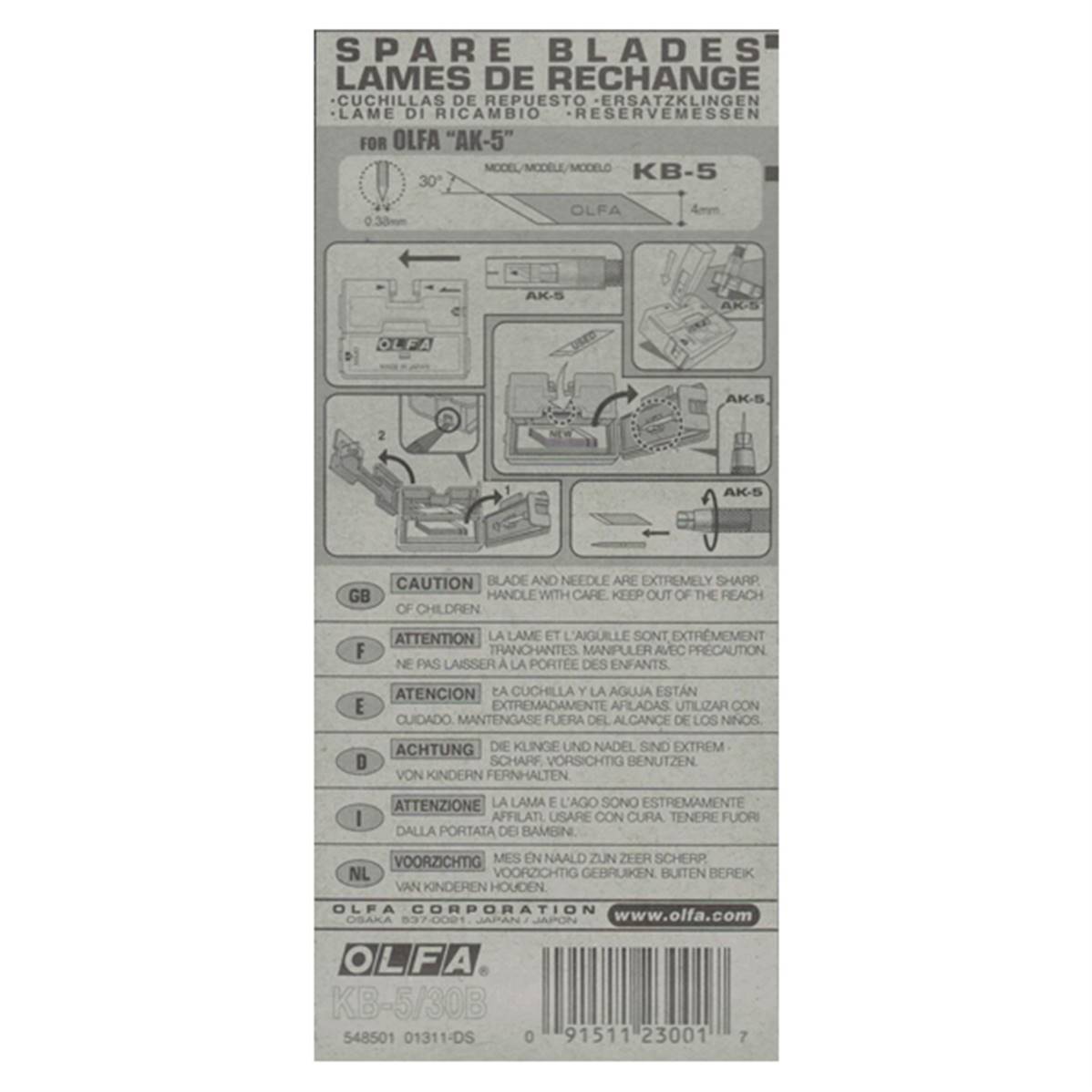 30 lames rechange scalpel OLFA KB-5 02x600.jpg