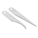 1 lame courbe et 1 lame droite de rechange pour couteau polyvalent Tandy Leather 3595-01 - Deco Cuir