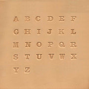 Jeu des 26 lettres de l'alphabet à frapper Ivan, lettres pleines de 0,63 cm, pour apprentissage et jeu éducatif.