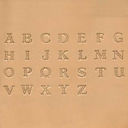 Outils Tandy Leather, jeu de 26 lettres de l'alphabet à frapper, 0,95 cm, pour marquage et décoration en cuir