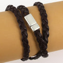 Lacet en cuir pigmenté Plat tressé - Largeur 6mm - Deco Cuir