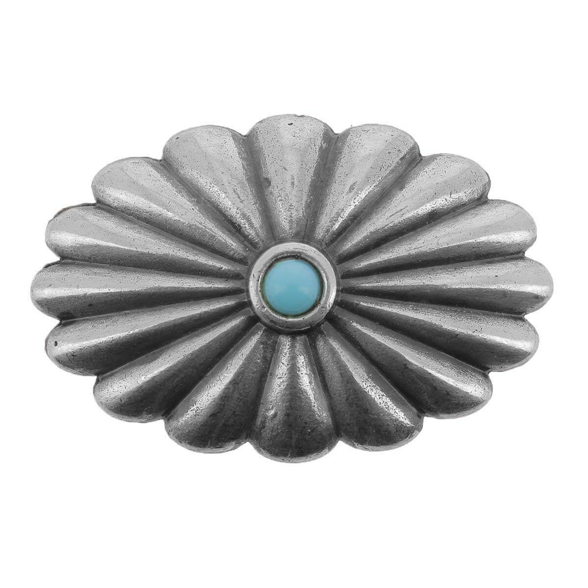 7122-08-Concho-a-visser-FLEUR-ovale-avec-turquoise-Argent-vieilli-1.jpg