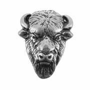 Concho à visser BISON en argent vieilli, 25x20mm, accessoire de fixation pour cuir ou décoration, de marque Ivan.