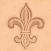 Outil Tandy Leather Matoir 3D Fleur de lys pour embossage et décoration en cuir, modèle 8613.