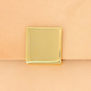 Fermoir sac carré magnétique 23x23 mm - Doré clair