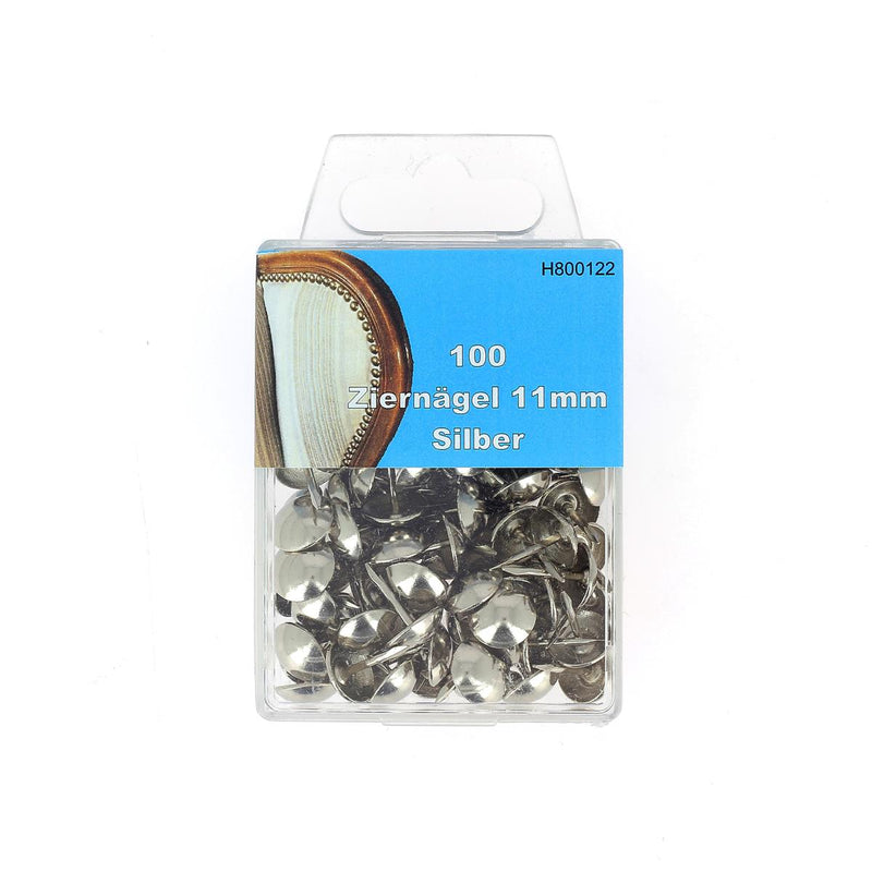 Decorative upholstery nails - 11mm - NICKEL PLATED