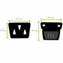 Fermeture de cartable TUCK 47x36mm, accessoire pour sac ou cartable, en métal ou plastique, visible en détail dans l'image.