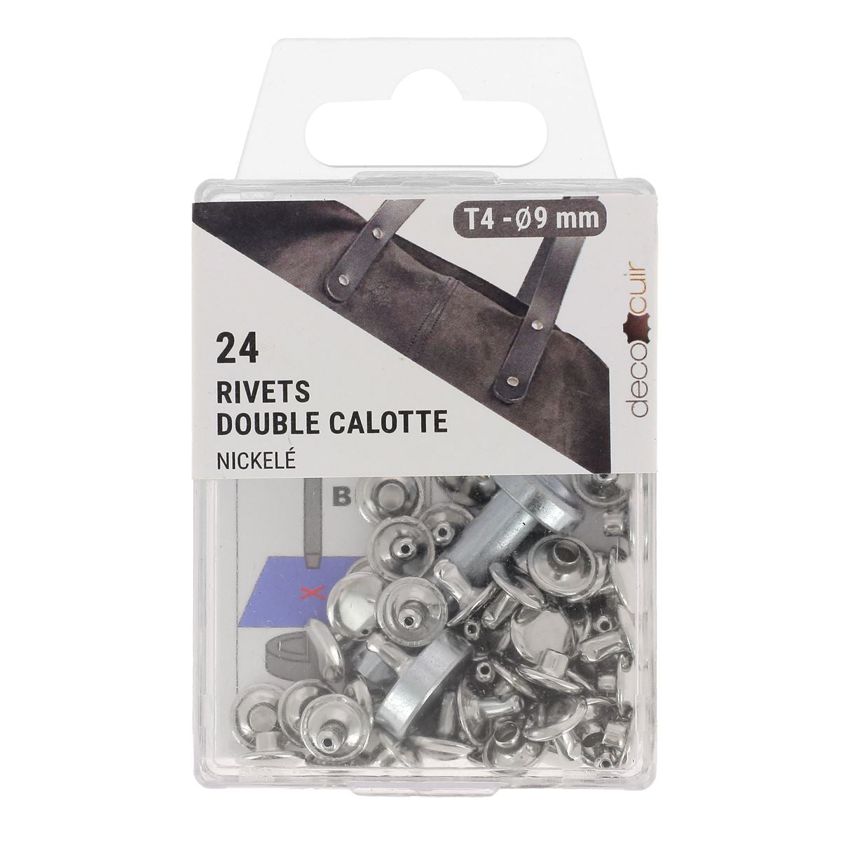 120Pcs 8mm/10mm Tête Ronde Bouton Goujon, Alliage de Zinc Rivets 120Pcs 8mm/10mm Tête Ronde Bouton Goujon, Alliage de Zinc Rivets