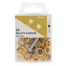 Kit Oeillets à rouler 8 mm dorés et outils de pose - Deco Cuir