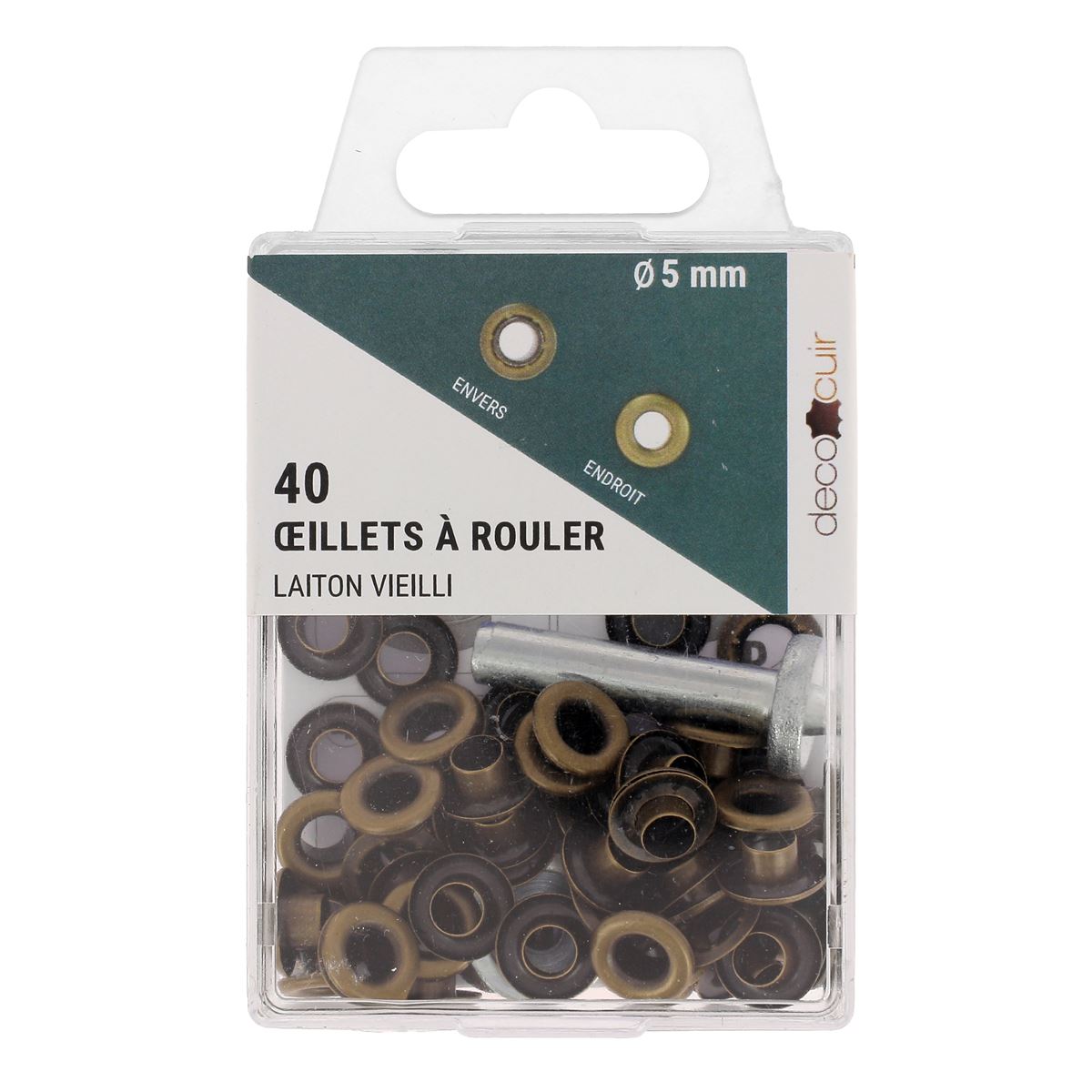 Kit Oeillets à rouler et outils de pose - Deco Cuir