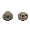 Fermeture autobloquante LOXX - Tête fine et moletée - Laiton vieilli