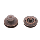 Fermeture autobloquante LOXX - Tête fine et moletée - Vieux cuivre - Fait en Europe