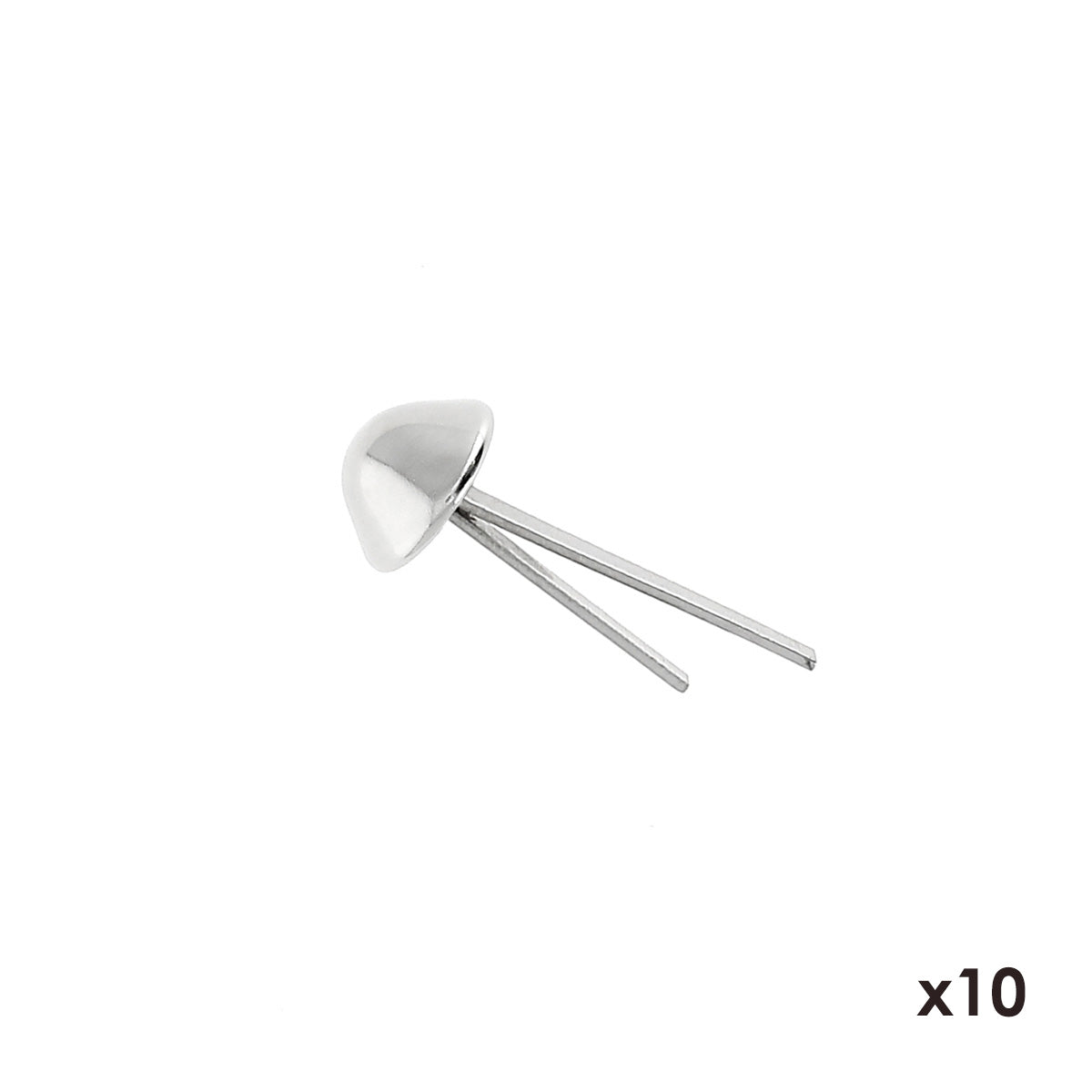 Clous De Pied Pour Sac – Lot De 50 Clous Coniques 15 Mm, Couleur Nickel, Pour Maroquinerie - 7