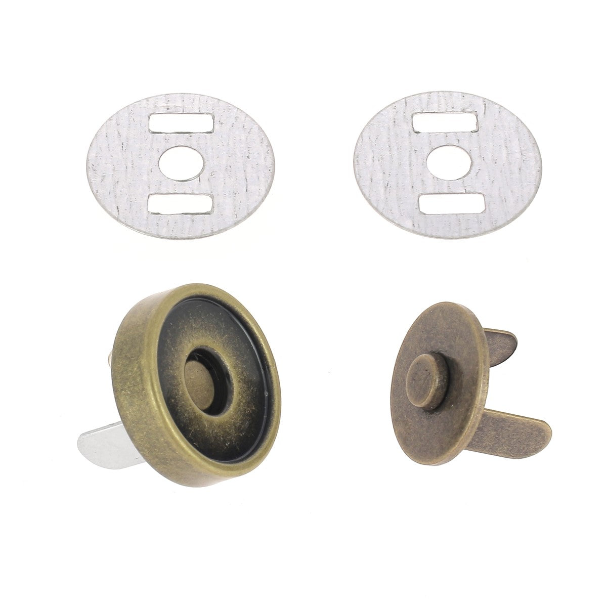 Top fermoir magnétique - Fermeture aimantée - Laiton vieilli