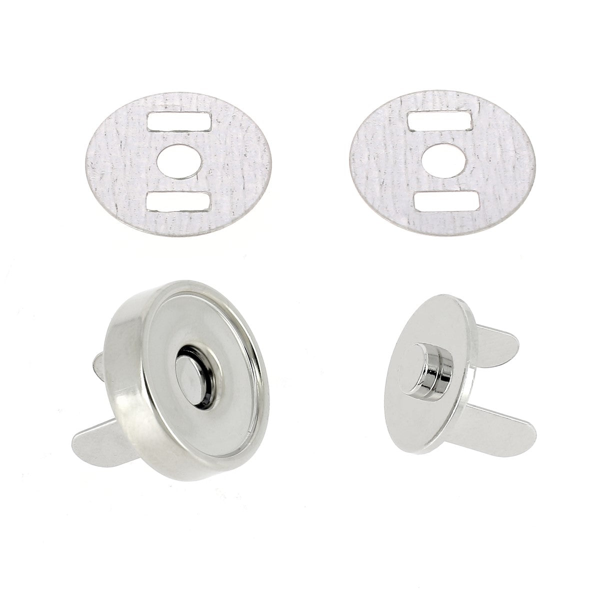 Top fermoir magnétique - Fermeture aimantée - Nickelé