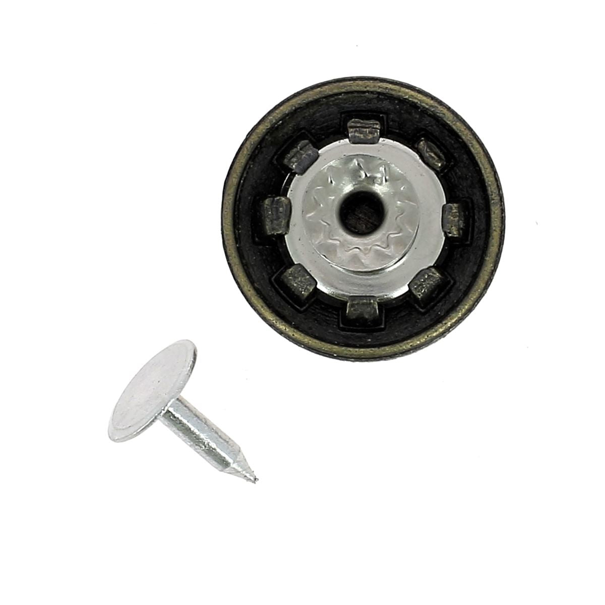 Concho en laiton massif - 19,5mm - LAITON VIEILLI - Deco Cuir