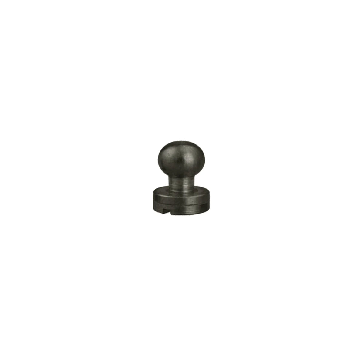 Bouton de col - Boule 7mm avec vis 3x6mm - Tandy leather - Noir
