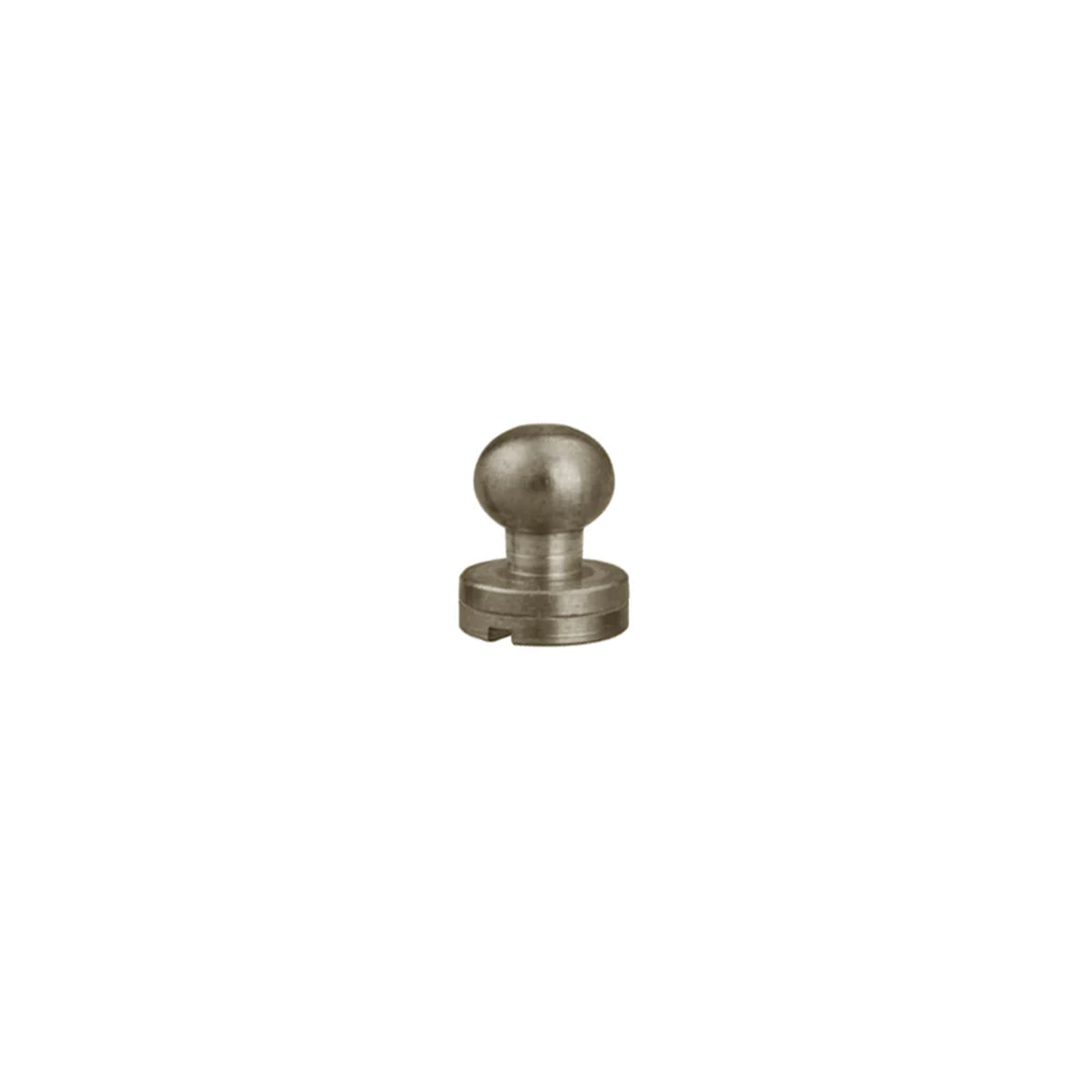 Bouton de col - Boule 7mm avec vis 3x6mm - Tandy leather - Vieux nickel