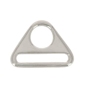 Anneau en forme de triangle en nickel de 40 mm, destiné à la bouclerie, fabriqué par la marque Autres.