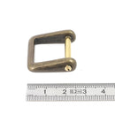 Attache cavalier à visser rectangulaire - Deco Cuir